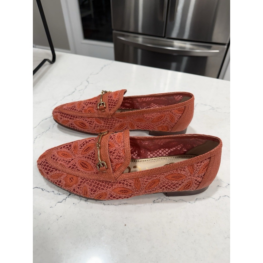 Sam Edelman Women's Loraine Regal Bit Loafer Coral Size 9 Flats Slip On - Picture 3 of 8